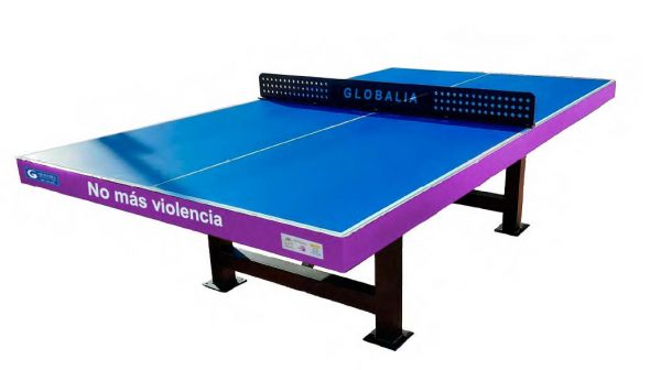 MESA PING PONG  ANTIVANDALICA ROBUS CONTRA LA VIOLENCIA DE GÉNERO